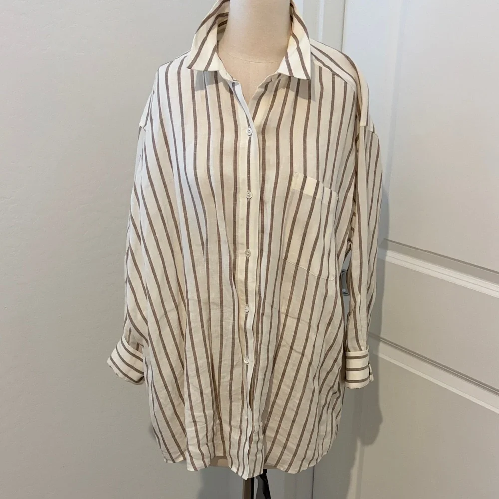 Jenni Kayne Linen Button-down - Picture 1 of 6